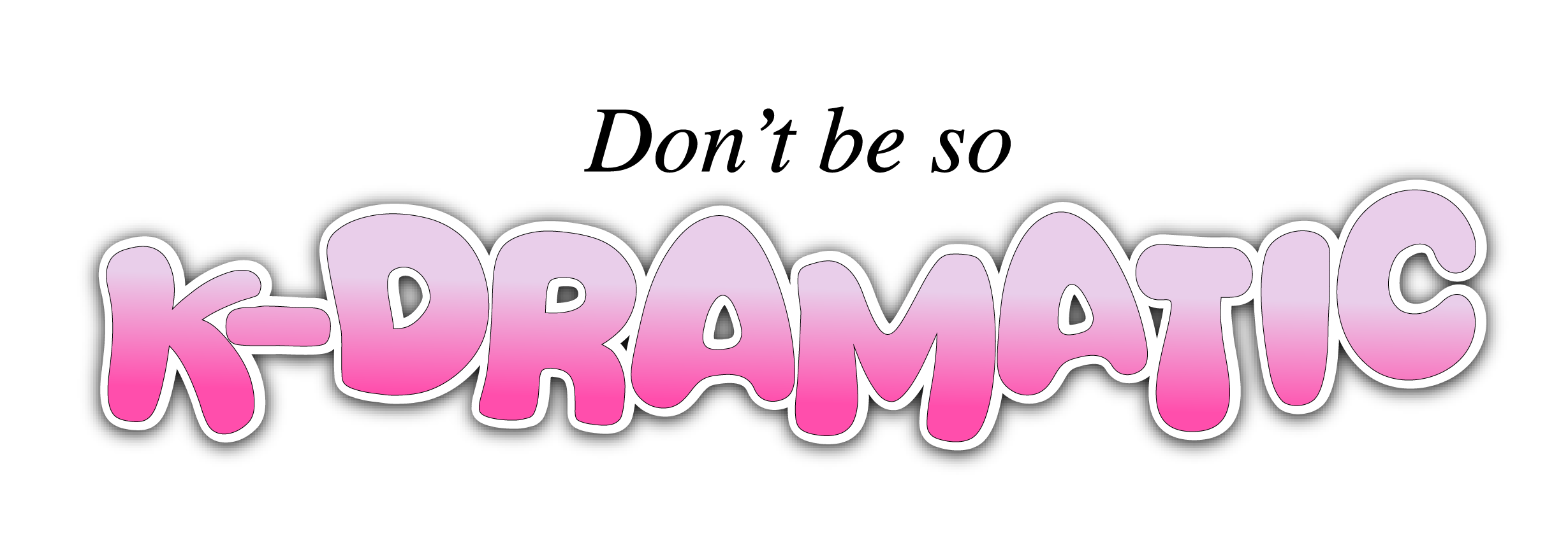 Don't be so Kdramatic Shortfilm logo